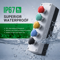 Interrupteur à bouton étanche IP40 10A 600V XB4-BC35/BC45 Tête de champignon en métal