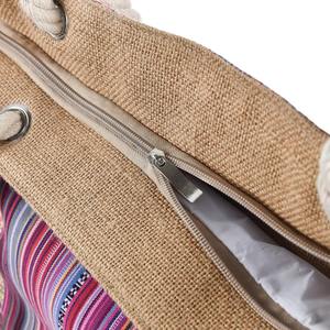 Bolsa de Yute con Estampado Geométrico Natural de Alta Calidad, Bolsa Ecológica para Manualidades, Disponible a Buen Precio - Product Image 3