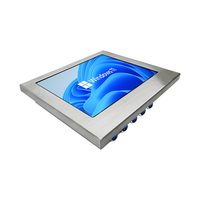 Pantalla táctil capacitiva de acero inoxidable de 15 pulgadas IP65 Panel industrial resistente al agua PC con escáner de código QR Panel PC