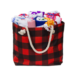 Personalizado Buffalo Plaid bolso de compras del bolso de hombro para las mujeres - Product Image 4