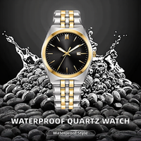 Montre à quartz pour homme, bracelet en cuir de luxe, étanche 3 ATM, cadran en verre, boîtier en alliage, logo personnalisé, vente chaude