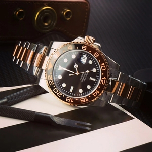 <span class=keywords><strong>Orologio</strong></span> da Polso Meccanico Automatico da 40mm Movimento NH35 <span class=keywords><strong>Color</strong></span> <span class=keywords><strong>Oro</strong></span> Rosa Impermeabile 100m Senza Logo Logo Personalizzato - Product Image 4