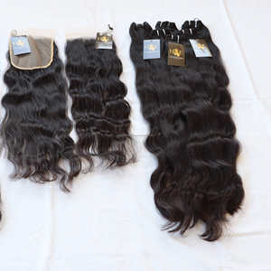 Fournisseurs de cheveux vierges non traités 4x4 5x5 6x6 Hd Lace Closure et mèches indiennes brutes avec Swiss Hd Closure Frontal - Product Image 2