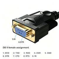 Farsining-Convertidor de adaptador usb a hembra rs232 Serial DB9 a usb, cable acoplador, venta al por mayor de fábrica