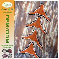 Parches de chenilla con varios diseños y formas personalizadas, con reverso termoadhesivo para bordar, para bolsos modernos.