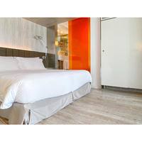 Ensemble de meubles de chambre à coucher d'hôtel moderne et compact 3 ou 4 étoiles