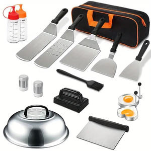 Spatule à griller Kit d'accessoires pour plaque chauffante à dessus plat et couvercle à badigeonner pour barbecue en plein air Camping pique-niques Blackstone Camp <span class=keywords><strong>Chef</strong></span> - Product Image 6