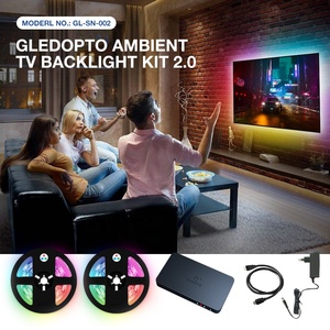 Gledopto – bande Led Usb Tuya Dream Rgbic bande Led <span class=keywords><strong>HDMI</strong></span> moniteur <span class=keywords><strong>Sync</strong></span> <span class=keywords><strong>Box</strong></span> Kits d'éclairage synchronisation PVC DC 12V 80 RGB 2A Max - Product Image 2