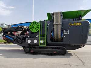 Concasseur à mâchoires mobile sur chenilles Upsen UJC805 haute capacité pour carrière avec moteur à engrenages |   Concasseur de pierres autopropulsé à haut rendement 50-150t/h - Product Image 2