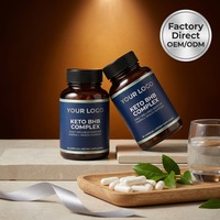 Capsules Keto BHB avec supplément diététique pour la gestion du poids et l'énergie cétogène, 60 capsules au total, 30g, OEM ODM, étiquette privée