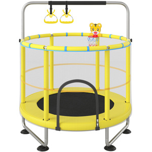 <span class=keywords><strong>Trampoline</strong></span> <span class=keywords><strong>pour</strong></span> enfants à usage domestique, lit <span class=keywords><strong>de</strong></span> saut <span class=keywords><strong>pour</strong></span> enfants et adultes, 150 cm, filet <span class=keywords><strong>de</strong></span> sécurité, jouet familial avec barre simple/anneaux/<span class=keywords><strong>sac</strong></span> <span class=keywords><strong>de</strong></span> <span class=keywords><strong>sable</strong></span> - Product Image 3