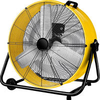 Ventilateur tambour industriel mobile personnalisé Airtechz 18 "20" 24 "30" 36 42 "48" pouces avec roue Ventilateur tambour portable pour le refroidissement d'été