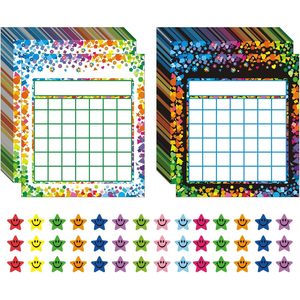 Tableau de récompenses incitatives pour le comportement en classe et à la maison des élèves avec 2400 autocollants étoiles - Product Image 1