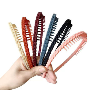 Fascia da donna in plastica semplice antiscivolo con <span class=keywords><strong>pasta</strong></span> fritta Color glassata che attorciglia la fascia <span class=keywords><strong>per</strong></span> bambini all'ingrosso - Product Image 4
