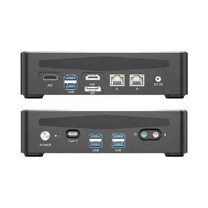 ゲーミングミニPCI5 I7 I9 HD MPCIE Thunderbolt USB3.0 Win10 11 LINUX WIFI Bluetoothデスクトップ小型コンピューターゲーマー (ファン付き)