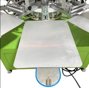 Automatic Factory Rotary Silk Screen Printer for Leather <b>Flat</b> Tote Bags T-Shirts New Condition with PLC Components - Product Image 6