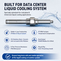 Sensor pH Digital Resolusi Tinggi 0.01pH 4-20mA RS485 Elektroda AI Pendingin Cairan Pusat Data Pendingin Glikol Kualitas Air OEM