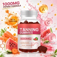 Complément Alimentaire Gommes Bronzantes Vitamines Marque Blanche OEM pour Adultes, Femmes, Hommes et Adolescents – Santé de la Peau et Pigmentation