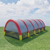 Bunkers de paintball gonflables personnalisés, imperméables et durables, tente tunnel pour terrain de sport, utilisation intérieure/extérieure