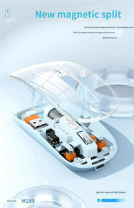 Ratón Inalámbrico Transparente con Logotipo OEM al por Mayor, BT1/BT2, Ratón Inalámbrico Portátil y Ligero, Fabricante - Product Image 2