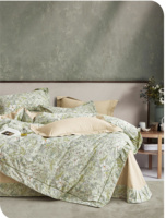 Ensembles de literie en fibre de polyester de nouvelle qualité hôtelière imprimée personnalisée en coton imprimé 3 pièces 4 pièces 5 pièces couvre-lit en fibre avec taie d'oreiller