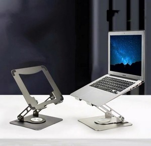 Offre Spéciale : Support de Refroidissement Ergonomique pour Ordinateur Portable en Métal, Rotatif à 360 Degrés, Réglable en Hauteur – Idéal pour Cadeaux d'Entreprise - Product Image 4