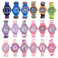 Kinderuhr Cartoon-Jungenuhr Kinder-Sport- und Mode-Quarzuhr mit PC-Gehäuse Private Label 3D Cartoon Wasserdicht