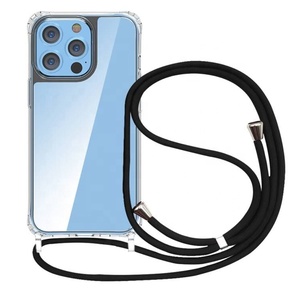 Funda de teléfono con cordón cruzado de acrílico transparente a prueba de golpes imprimible UV con correa de cuello ajustable para <span class=keywords><strong>iPhone</strong></span> 16 15 <span class=keywords><strong>14</strong></span> SE <span class=keywords><strong>Samsung</strong></span> <span class=keywords><strong>S22</strong></span> - Product Image 6