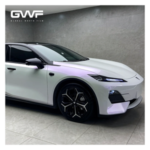 Film de protection de voiture en vinyle auto-cicatrisant brillant blanc à violet, sans bulles d'air, avec doublure PET, autocollant pour voiture - Product Image 3