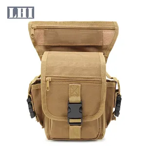 LHI Bolso Moll De Pierna Sac De Jambe UNE Cuisse Jambières Bolsa De Perna Oxford Imperméable 10L Tactique Harnais Cuissard Jambe Sac