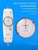SUNDOO SN-50 dinamometer genggam orisinil pengukur kekuatan Digital untuk uji desain Dial Pull-Push