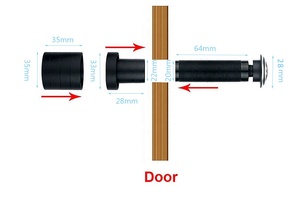 4MP Door Eye <strong>IP</strong> POE <strong>Camera</strong> Motion Detection Viewer 170&deg; Wide Angle Fisheye Lens Home Security Mini <strong>Ip</strong> <strong>Camera</strong> for Peephole - Product Image 4