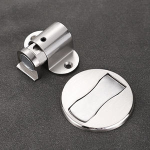 Ferme-porte magnétique réglable en acier inoxydable pour sol, installation sans perçage, design moderne et simple - Product Image 3