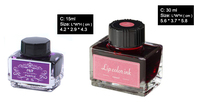 Flacon en verre transparent pour encre de tatouage, 15 ml, 30 ml, avec couvercle