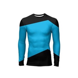 Chemise unisexe Offre Spéciale Rash Guard avec logo personnalisé imprimé manches longues et courtes en nylon spandex avec impression par sublimation - Product Image 3