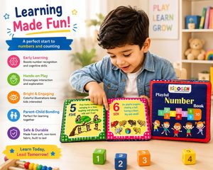 Libro de Aprendizaje de Números en Tela para Niños |   Libro de Actividades de Conteo con Tela Suave |   Juguete Interactivo de Aprendizaje Sensorial para Niños Pequeños - Product Image 1