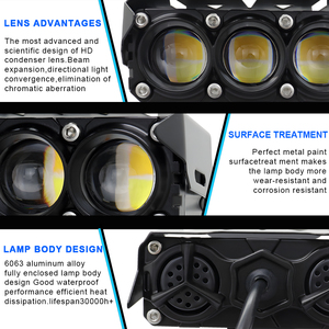 LELANPU DRL 6000K 24V 12V Lámpara LED Brillante Tipo Búho para Moto, Accesorios de Iluminación, Foco LED de Aluminio para Motocicleta - Product Image 4