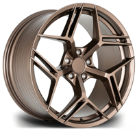 Jantes en alliage forgé monobloc 15-26 pouces, 5 branches fendues, bronze, roues personnalisées pour berline, SUV, véhicule électrique