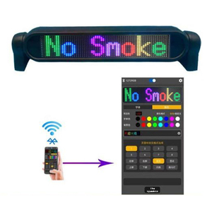 Écran LED pour vitre arrière de voiture, écran couleur complet, transmission sans fil, vitre arrière de voiture, slogan d'avertissement, communication Bluetooth - Product Image 1