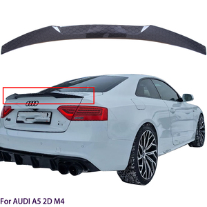 For A5 B8 B8.5 2Door Coupe 8T3 M4 Style Honeycomb Carbon Fiber Rear Spoiler Trunk Wing 2007-2017 - Product Image 1