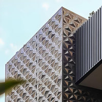 Panel de Fachada de Aluminio Cortado con Láser para Proyectos Arquitectónicos