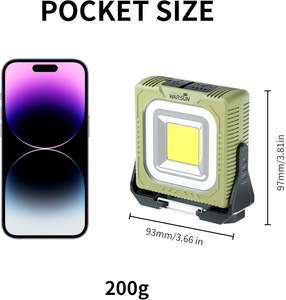 Многофункциональный кемпинговый фонарь WARSUN G600, мобильный рабочий фонарь для строительных лесов, солнечный, уличный, резервный, яркий, для кемпинга - Product Image 2