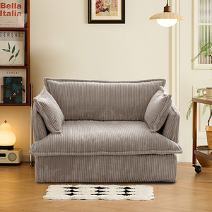 Canapé sectionnel simple moderne en velours côtelé style crème, amovible et lavable, pour salon, balcon, hôtel, hôtes cé<span class=keywords><strong>l</strong></span>èbres - Product Image 2