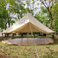 Vente chaude 4 saisons Glamping 5m coton écologique grande tente de camping tente cloche