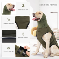 Vêtement réfléchissant multifonction pour animaux de compagnie, anti-choc, respirant, combinaison ajustable pour chien avec capuche
