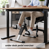 Bicicleta estática de pedales para debajo del escritorio para ejercitar brazos y piernas |   Bicicleta de Ejercicio Plegable Mini con Pantalla LCD para el Hogar y la Oficina