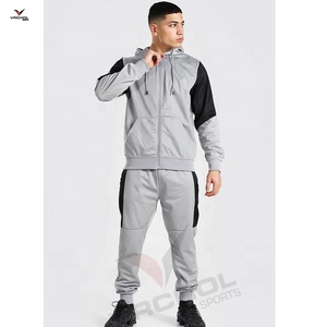 Chándales con cremallera de poliéster de estilo americano de talla grande personalizados, chándales de invierno anticontracción XS a 6XL, diseño sólido e impreso - Product Image 1