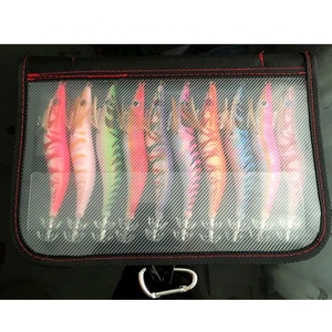 10pcs De Pêche Jeu de Leurre Squid Jigs 3.0 #3.5 # Crochet 13.5cm 20g En Bois Crevettes Artificielle Appât Lueur dans L'obscurité Lumineuse dur appât - Product Image 2