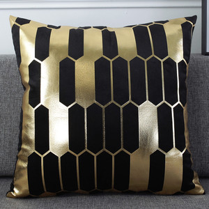 Housse de <span class=keywords><strong>coussin</strong></span> en velours imprimée sur mesure avec feuille d'<span class=keywords><strong>or</strong></span>, taie d'oreiller décorative, cadeau de designer pour la maison - Product Image 2