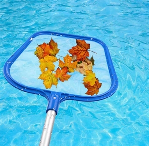 Skimmer de hojas de <span class=keywords><strong>piscina</strong></span> de aluminio resistente, rastrillo, red, malla fina, herramienta de limpieza de piscinas - Product Image 6